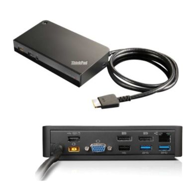 Lenovo 03X6300 notebook dock/port replicator Wired OneLink+ Black