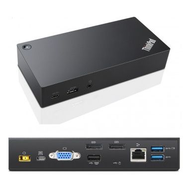 Lenovo 03X7194 notebook dock/port replicator Wired USB 3.2 Gen 1 (3.1 Gen 1) Type-C Black