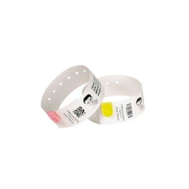 Zebra 6-pack 1.0 x 11.0 Wristband 1 C White