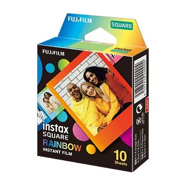 Fujifilm SQUARE 'Rainbow' instant picture film 76.2 x 50.8 mm 10 pc(s)