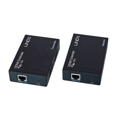 Lindy 38139 AV extender AV transmitter & receiver Black
