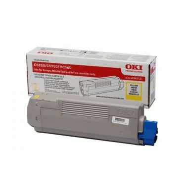 OKI 43865721 Toner yellow, 6K pages  5% coverage