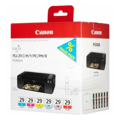 Canon 4873B005 (PGI-29) Ink cartridge multi pack, Pack qty 6