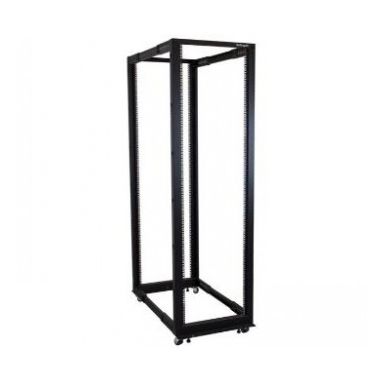 StarTech.com 42U Adjustable Depth Open Frame 4 Post Server Rack Cabinet - Flat Pack w/ Casters, Levelers and Cable Management Hooks