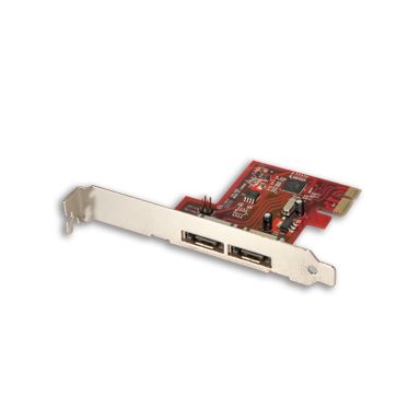 Lindy 2-Port PCIe eSATA 3 Card interface cards/adapter