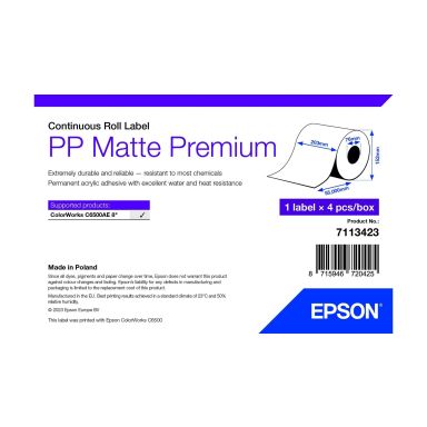Epson 7113423 printer label White Self-adhesive printer label
