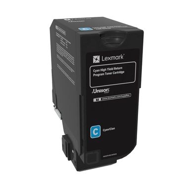 Lexmark 74C2HC0 Toner-kit cyan return program, 12K pages ISO/IEC 19798 for Lexmark CS 725