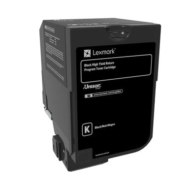 Lexmark 74C2HK0 Toner-kit black return program, 20K pages ISO/IEC 19798 for Lexmark CS 720/725