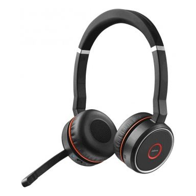 Jabra Evolve 75 UC Stereo Headset Head-band Black,Red