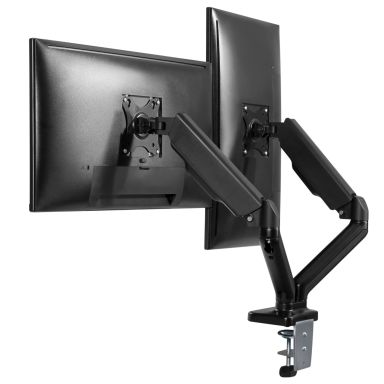 ProperAV Dual Swing Arm PC Monitor Mount Gas Spring Pneumatic Arms 19''-32\