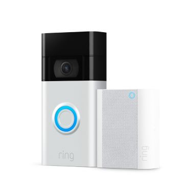Ring Video Doorbell + Chime (2nd Gen) White, Black