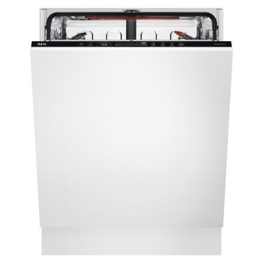 AEG Series 8000 SprayZone Integrated Dishwasher - C-Rated, Black control panel