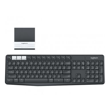 Logitech K375s keyboard RF Wireless + Bluetooth QWERTZ German Graphite,White