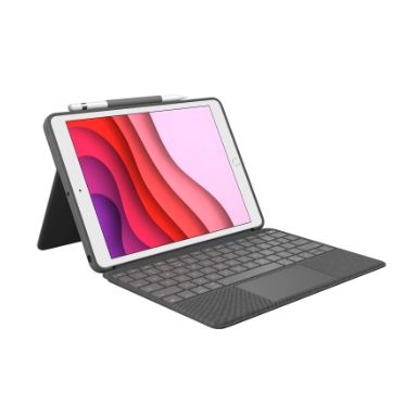 Logitech Combo Touch QWERTY UK English Graphite Smart Connector
