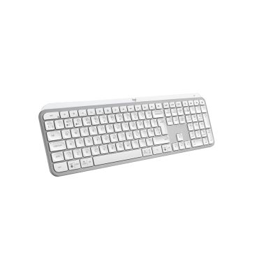 Logitech 920-011585 keyboard Universal RF Wireless + Bluetooth QWERTY UK English Aluminium, White
