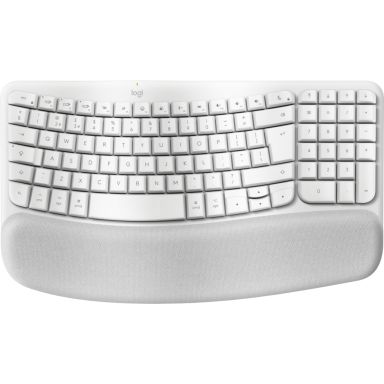 Logitech Wave Keys for Mac keyboard Home/Office Bluetooth QWERTY UK English White