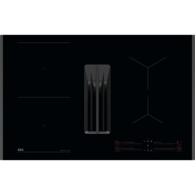 AEG TH84CB03FB Black Built-in 60 cm Zone induction hob 4 zone(s) Built-in hood