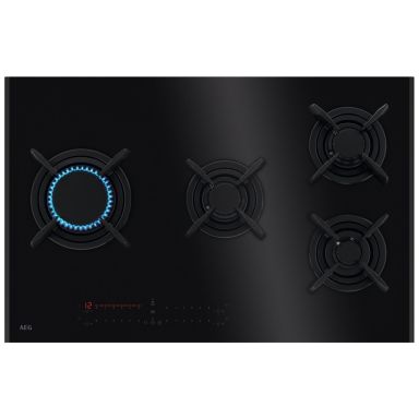 AEG 9000 Series 80cm 4 Burner Gas Hob - Black