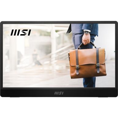 MSI PRO MP161 E2U portable TV/monitor Portable monitor Black 39.6 cm (15.6