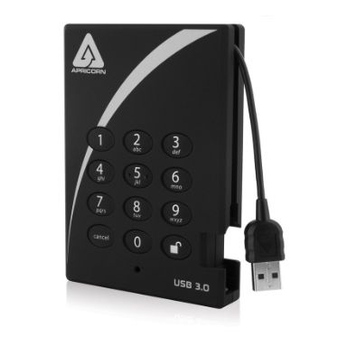 Apricorn A25-3pl256-1000 A25-3pl256-1000 External Hard Drive 1000 Gb