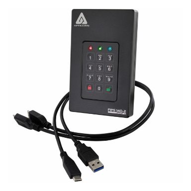 Apricorn Afl3-1tb Aegis Fortress L3 External Hard Drive 1000 Gb