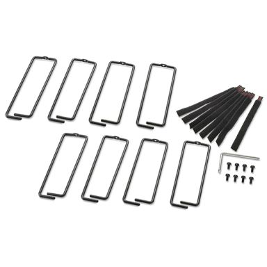APC NetShelter Cable Management, Vertical Cable Manager, Rings, for NetShelter 750 and 800mm W Enclosures, Set of 8, 76 x 19 x 203 mm