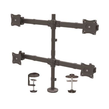 StarTech.com Desk Mount Quad Monitor Arm - Ergonomic VESA 4 Monitor Mount 2x2 up to 27