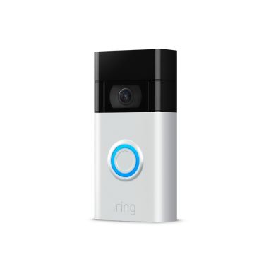 Ring Alarm Siren Kit, 8 piece (2nd Gen) + Indoor Cam + Video Doorbell 2nd gen security alarm system Wi-Fi Black, White