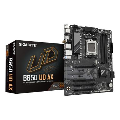 GIGABYTE B650 UD AX Motherboard - AMD Ryzen 9000 Series CPUs, 6+2+2 Phases VRM, up to 7600MHz DDR5 (