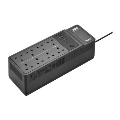 APC Back-UPS, 1050VA/600W Floor/Wall Mount, 230V, 8x British BS1363A outlets, USB Type A+C Port, Use