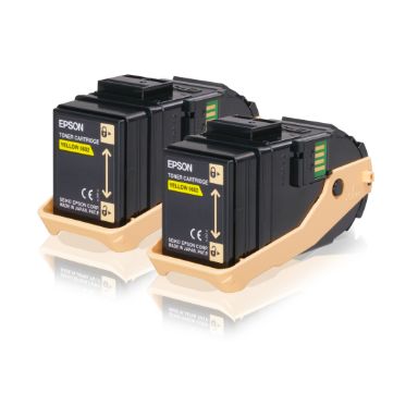 Epson C13S050606/0602 Toner cartridge yellow, 2x7.5K pages Pack=2 for Epson Aculaser C 9300 N