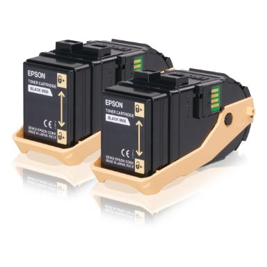 Epson C13S050609/0605 Toner cartridge black, 2x6.5K pages Pack=2 for Epson Aculaser C 9300 N