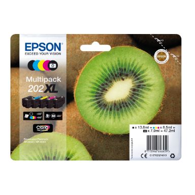 Epson C13T02G74010 (202XL) Ink cartridge multi pack, 13,8ml 7,9ml 3x8,5ml, Pack qty 5