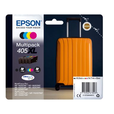 Epson C13T05H64010/405XL Ink cartridge multi pack Bk,C,M,Y high-capacity 18,9ml + 3x14,7ml Pack=4 fo
