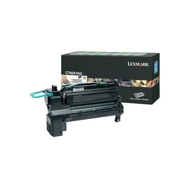 Lexmark C792A1KG Toner cartridge black return program, 6K pages ISO/IEC 19798 for Lexmark C 792/X 792