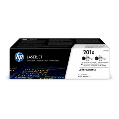 HP CF400XD/201X Toner cartridge black twin pack, 2x2.8K pages ISO/IEC 19752 Pack=2 for HP Pro M 252