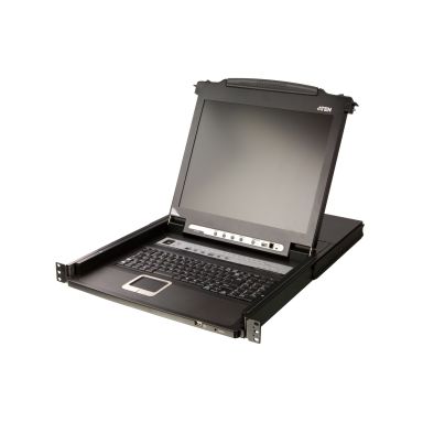 ATEN 16P PS/2-USB VGA FHD LCD KVM SW. W/UK KB