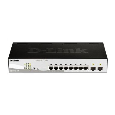 D-Link DGS-1210-08P network switch L2 Gigabit Ethernet (10/100/1000) Black Power over Ethernet (PoE)