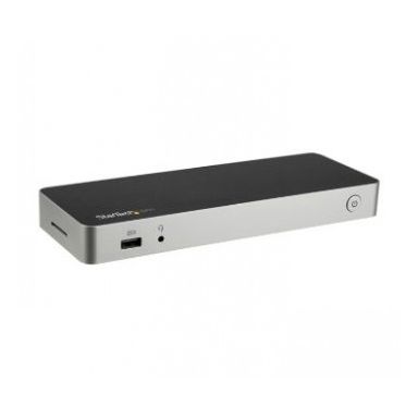 StarTech.com USB-C Dual-4K Monitor Docking Station for Laptops - 60W USB Power Delivery - SD Card Reader