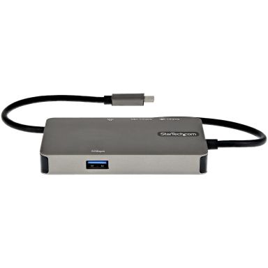 StarTech.com USB-C Multiport Adapter - USB-C to 4K 30Hz HDMI or 1080p VGA - USB Type-C Mini Dock w/ 100W Power Delivery Passthrough, 3-Port USB Hub 5Gbps, GbE - 12