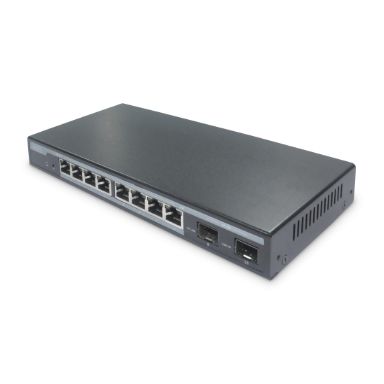 Digitus 8 Port Gigabit PoE Switch, Managed, 2 Uplinks
