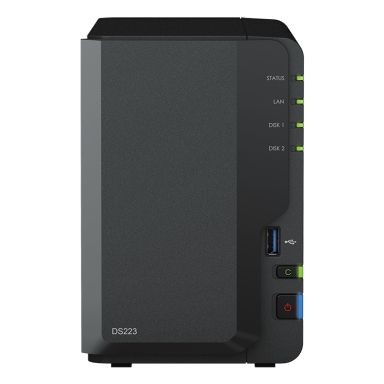 Synology DiskStation DS223 NAS Mini Tower Realtek RTD1619B 2 GB DDR4 24 TB HDD DiskStation Manager B