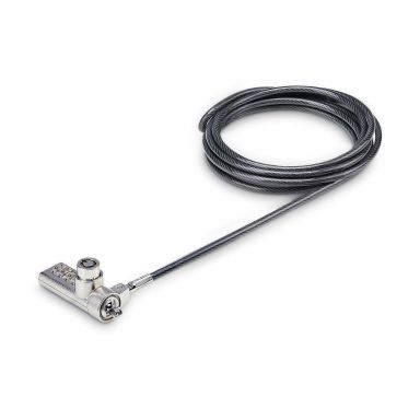 StarTech.com 10-Pack Dual-Access Laptop Lock, 6.5ft (2m) Keyed Alike and Combination Security Cable 