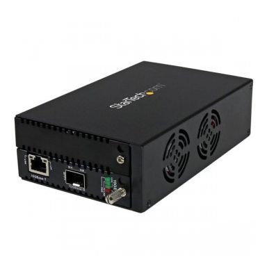 StarTech.com 10 Gigabit Ethernet Copper-to-Fiber Media Converter - Open SFP+ - Managed