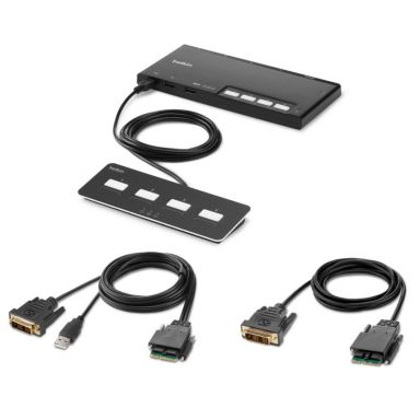 Belkin F1DN104MOD-DD-4 KVM switch Black