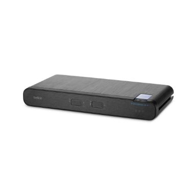 Belkin Universal 2nd Gen Secure KVM switch Rack mounting Black