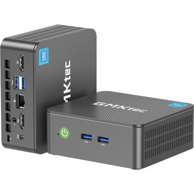 GMKtec NucBox G3 PLUS Intel® N 16 GB DDR4-SDRAM 512 GB SSD Windows 11 Pro Mini PC Grey, Titanium