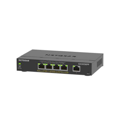 Netgear GS305EPP-100UKS Managed L3 Gigabit Ethernet Power over Ethernet (PoE) Black