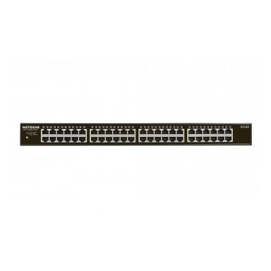Netgear GS348 Unmanaged Gigabit Ethernet (10/100/1000) Black 1U