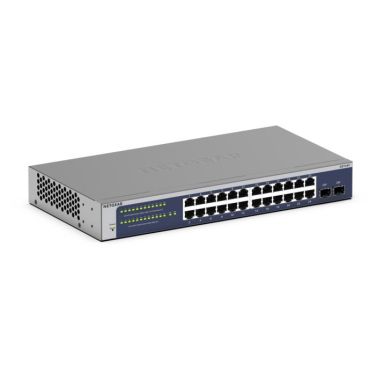 NETGEAR GS724Tv6 Managed L2+/L3 Gigabit Ethernet (10/100/1000) 1U Blue, Grey